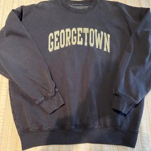 GEORGETOWN NAVY BRANDY MELVILLE CREWNECK